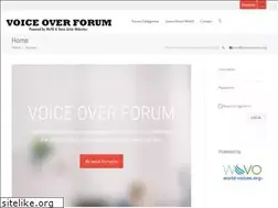 Sites similar to voiceoverforum.com