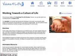 Sites similar to voices4life.com