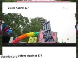 Sites similar to voicesagainst377.org