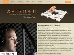 Sites similar to voicesforall.com