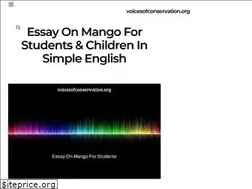 Sites similar to voicesofconservation.org