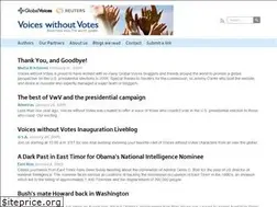 Sites similar to voiceswithoutvotes.org