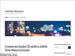 Sites similar to voidyourwarranty.wordpress.com