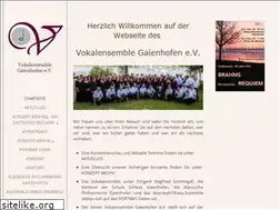 Sites similar to vokalensemble-gaienhofen.de