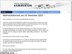Sites similar to vokalensemble-kammerton.de
