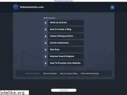 Sites similar to volumearticles.com