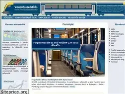 Sites similar to vonatosszeallitas.hu