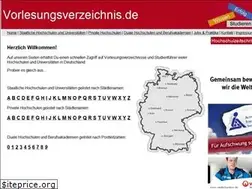 Sites similar to vorlesungsverzeichnis.de