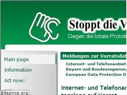Sites similar to vorratsdatenspeicherung.de