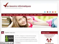Sites similar to vosbesoinsinformatiques.com