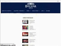 Sites similar to voskhodinfo.su