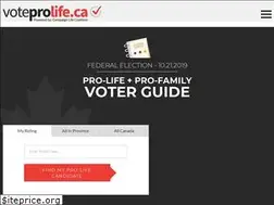 Sites similar to voteprolife.ca