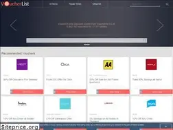 Sites similar to voucherlist.co.uk