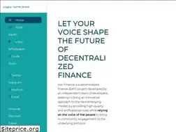 Sites similar to vox.finance