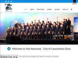 Sites similar to voxharmony.org.au