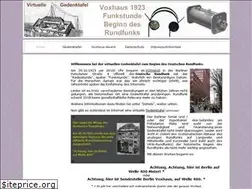 Sites similar to voxhaus-gedenktafel.de