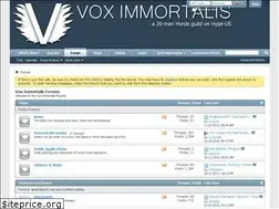 Sites similar to voximmortalis.com