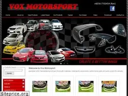 Sites similar to voxmotorsport.com