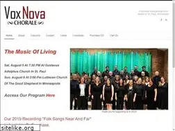 Sites similar to voxnovachorale.org