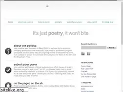 Sites similar to voxpoetica.com