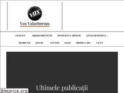 Sites similar to voxvalachorum.ro