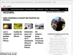 Sites similar to voyage-au-perou.com