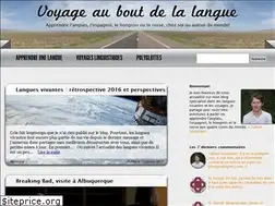 Sites similar to voyageauboutdelalangue.com
