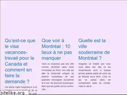 Sites similar to voyagemontreal.info
