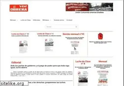 Sites similar to vozobrera.org