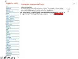 Sites similar to vremenskaprognozasrbija.com