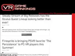 Sites similar to vrgamerankings.com