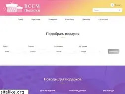 Sites similar to vsempodarki.ru
