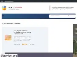 Sites similar to vseopotolkah.ru