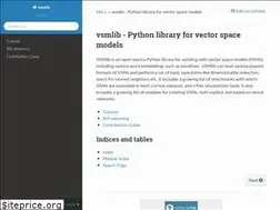 Sites similar to vsmlib.readthedocs.io