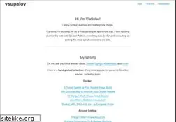 Sites similar to vsupalov.com