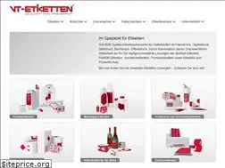 Sites similar to vt-etiketten.de