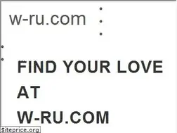 Sites similar to w-ru.com