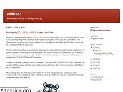 Sites similar to w00tsec.blogspot.com