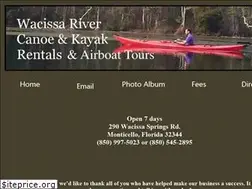 Sites similar to wacissarivercanoerentals.com