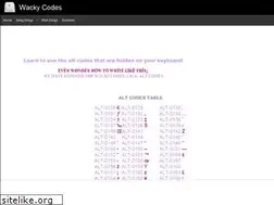 Sites similar to wackycodes.com