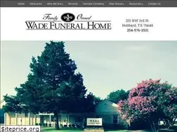 Sites similar to wadefuneralhome.net