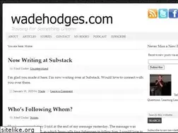 Sites similar to wadehodges.com