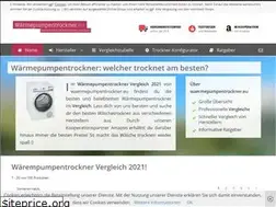 Sites similar to waermepumpentrockner.eu