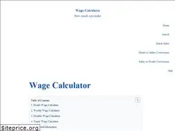 Sites similar to wagecalculator.net