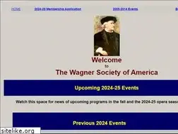 Sites similar to wagnersocietyofamerica.org