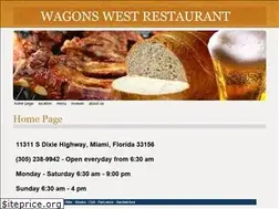Sites similar to wagonswestrestaurant.com