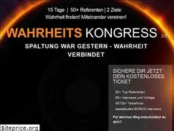 Sites similar to wahrheitskongress.de