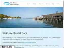 Sites similar to waihekerentalcars.co.nz