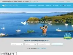Sites similar to waihekeunlimited.co.nz