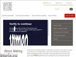 Sites similar to waitingtobelong.ca